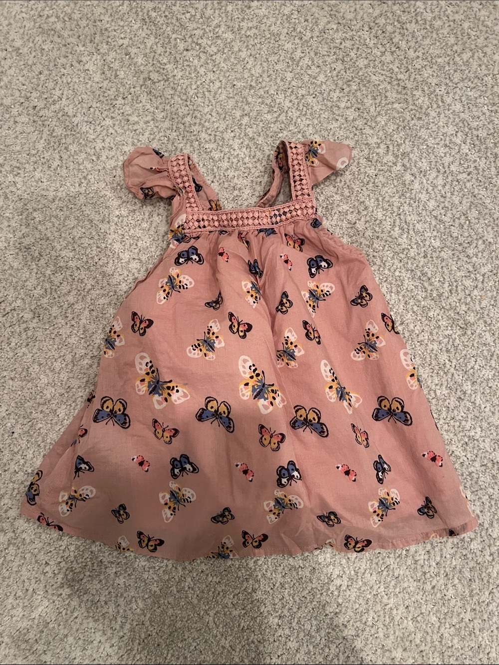Peek Dusty Pink Butterfly Sundress
